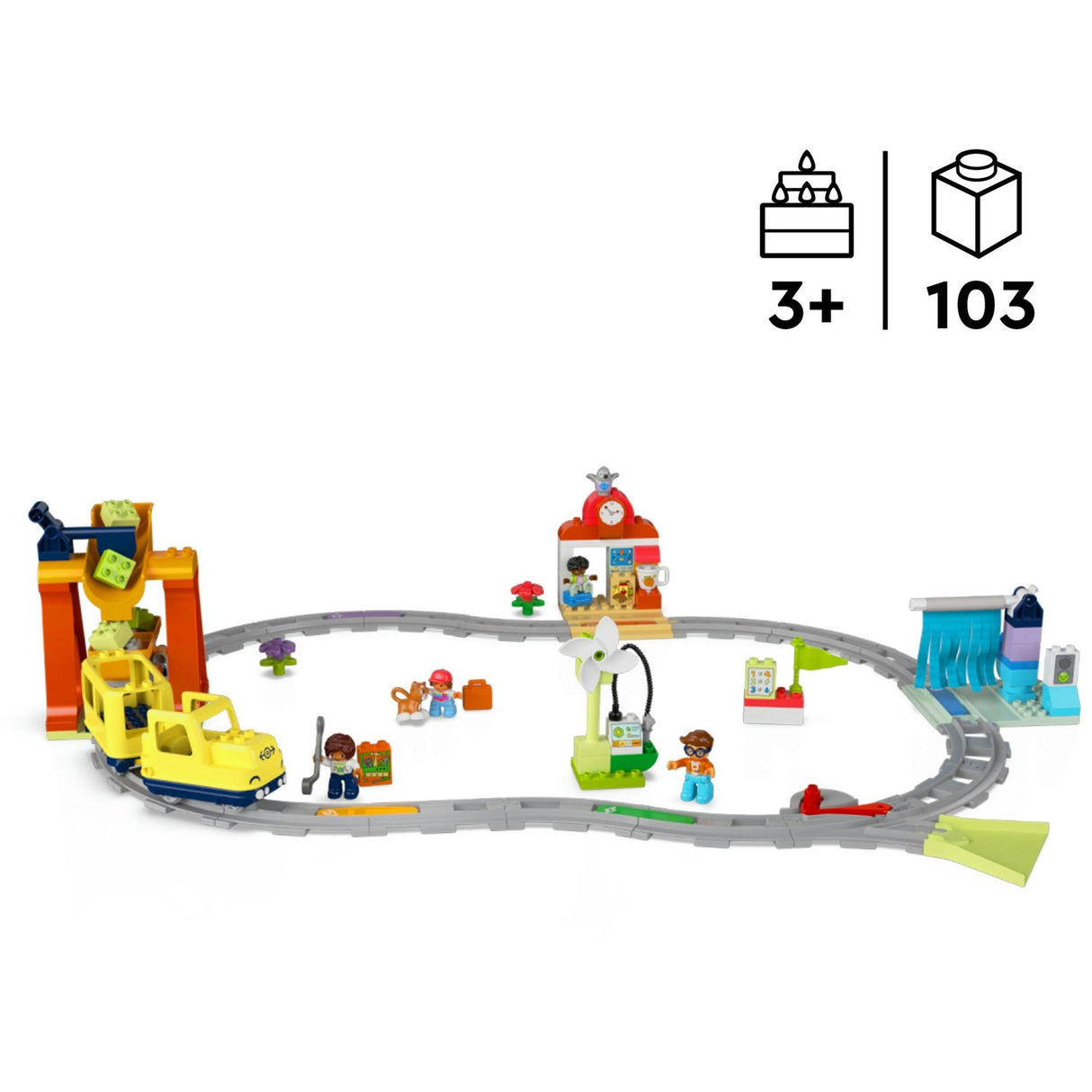 Lego Duplo Town 10428 grand train de quartier interactif