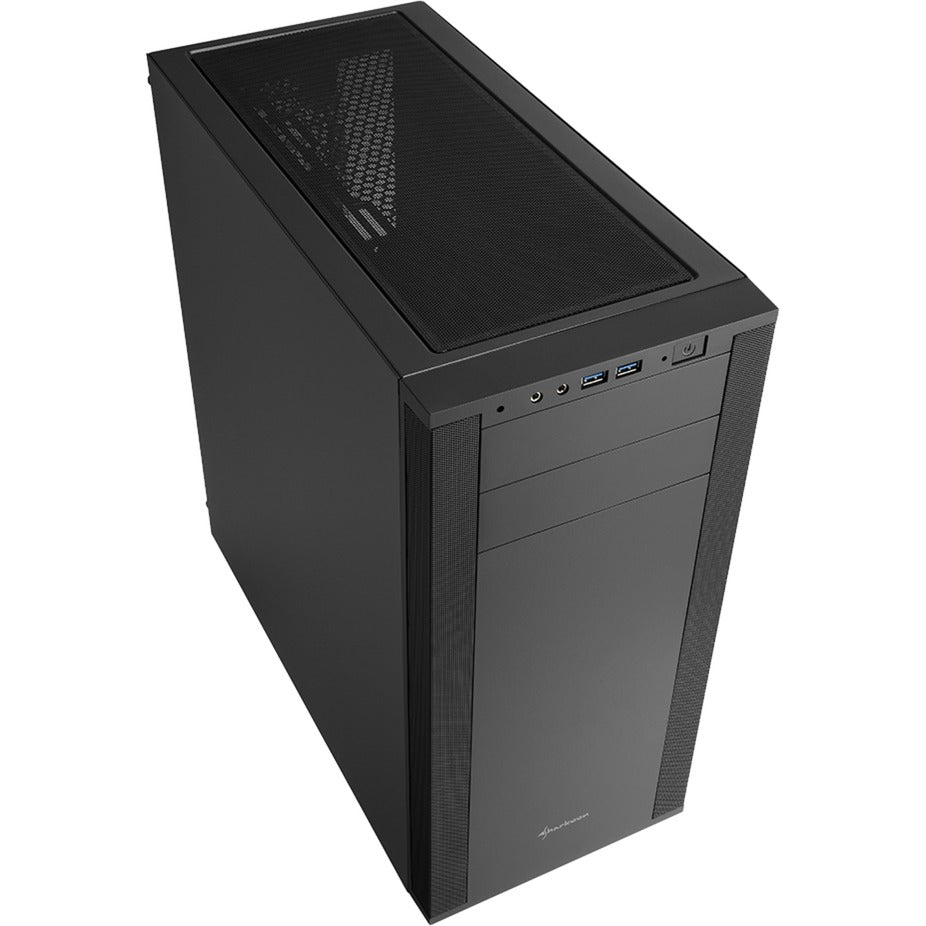 Boîtier tour midi Sharkoon m25-v (noir | 2x USB-A)