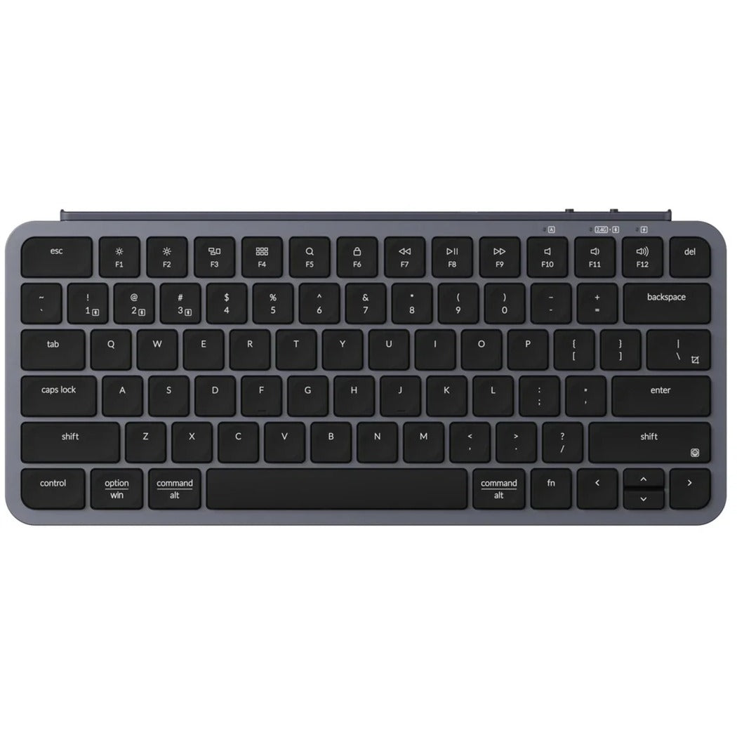 Clavier Keychron b1 pro-k1 (gris, disposition américaine-internationale (qwerty), commutateurs à ciseaux, 75 %, touches ABS, 2,4 GHz | Bluetooth 5.2 | USB-C)