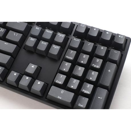 Ducky origin phantom black, clavier (noir, disposition américaine, rouge cerise mx, hot swap, touches pbt double-shot)