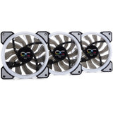 Alphacool eiszyklon aurora lux ventilateurs de boîtier numérique rgb (3 pièces, 120 x 120 x 25 mm, connecteur de ventilateur à 3 broches)