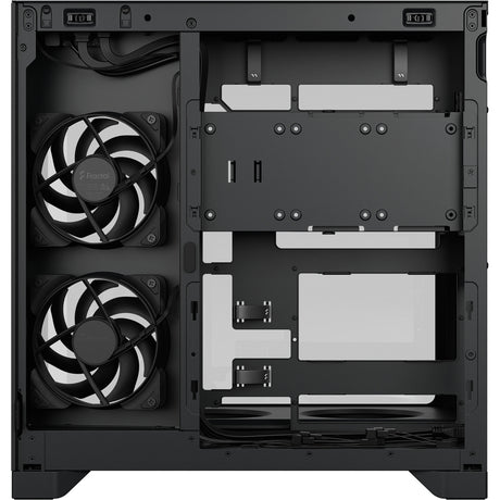 Boîtier tour midi Fractal design pop 2 vision (noir | 1x USB-A | 1x USB-C | verre trempé)