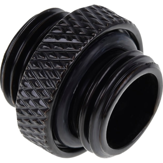Alphacool eiszapfen double raccord g1 4 filetage extérieur vers g1 4 raccord fileté extérieur (noir, pour tuyaux souples (PVC, silicone, néoprène))
