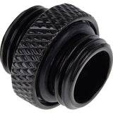 Alphacool eiszapfen double raccord g1 4 filetage extérieur vers g1 4 raccord fileté extérieur (noir, pour tuyaux souples (PVC, silicone, néoprène))
