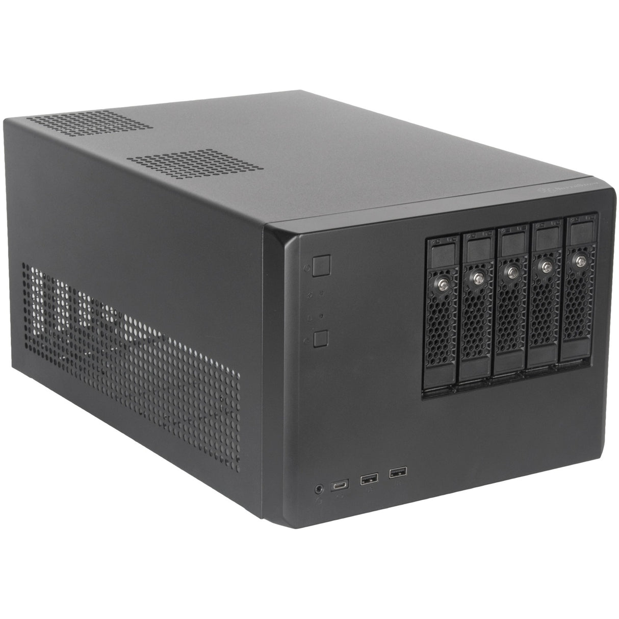 Boîtier mini tour Silverstone sst-cs351 (noir | 2x USB-A | 1x USB-C)