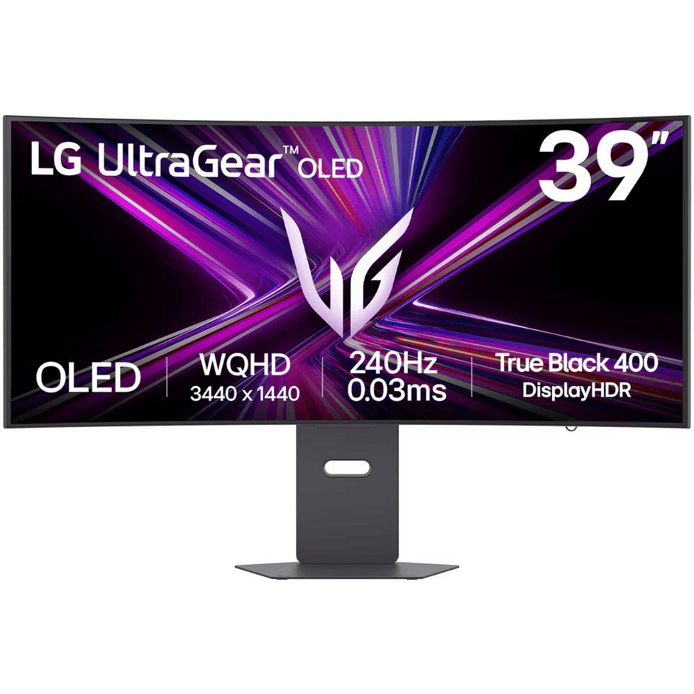 LG UltraGear OLED 39GX900A-B 39 Moniteur de jeu ultra-large incurvé (noir, 2x HDMI, port d'affichage, 2x USB-A, USB-C, 240 Hz)