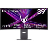 LG UltraGear OLED 39GX900A-B 39 Moniteur de jeu ultra-large incurvé (noir, 2x HDMI, port d'affichage, 2x USB-A, USB-C, 240 Hz)