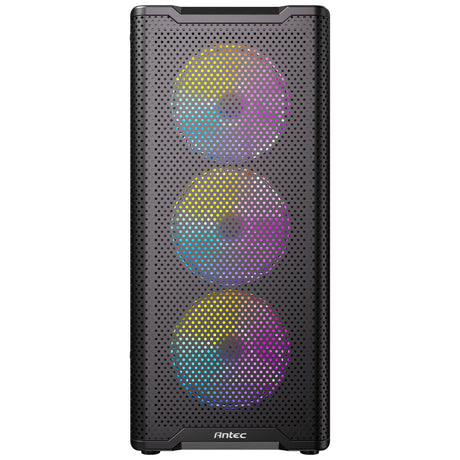 Boîtier tour midi Antec vx310 argb (noir | 3x usb-a | verre trempé)