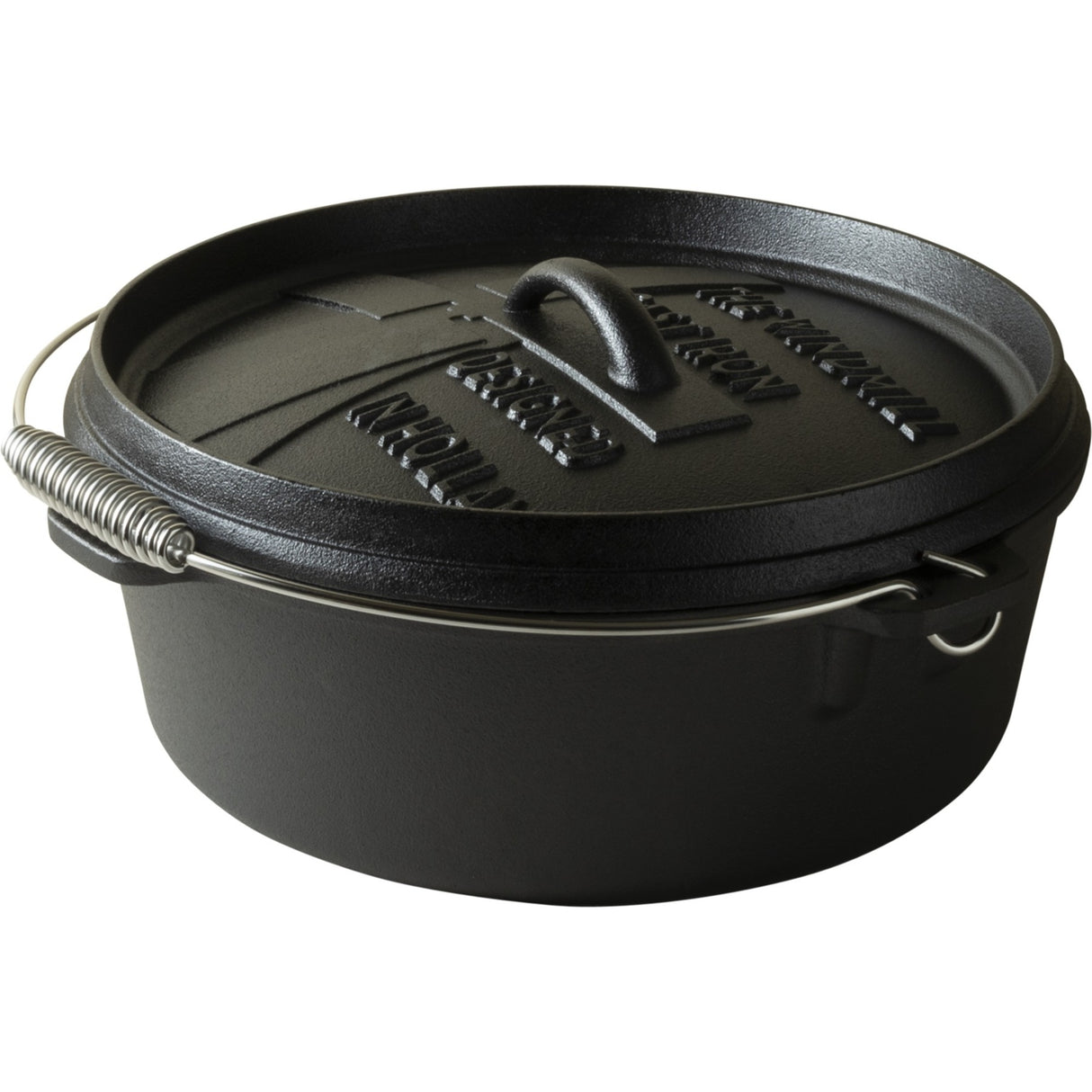The Windmill Dutch Oven 6 qt sans pieds poêle de cuisson (noir, ø 31,5 cm | 5,9 litres)