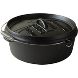 The Windmill Dutch Oven 6 qt sans pieds poêle de cuisson (noir, ø 31,5 cm | 5,9 litres)