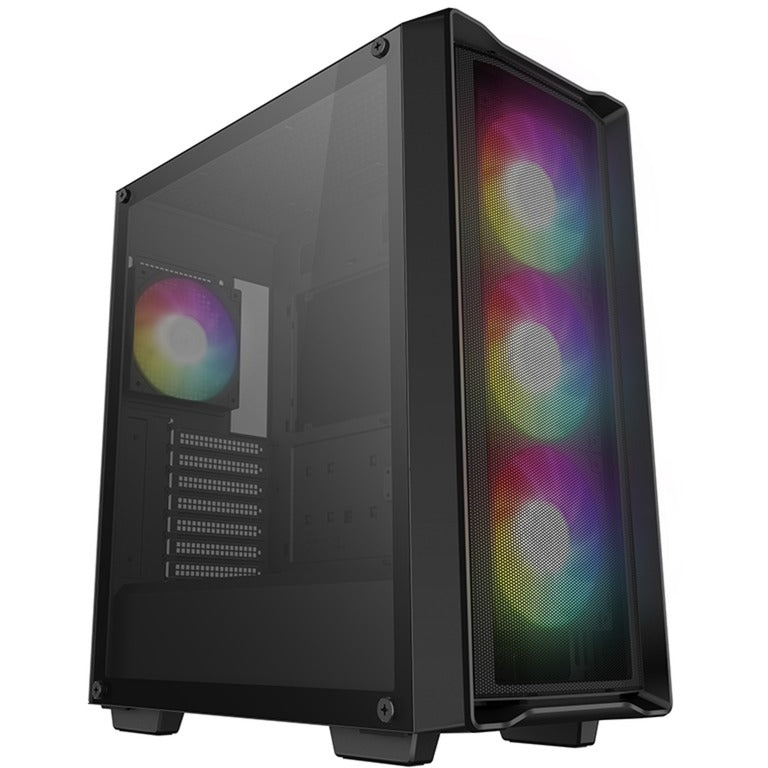 Boîtier tour midi Deepcool CC560 Mesh V2 (noir | 2x USB-A | RVB | Fenêtre)