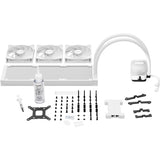 Soyez silencieux! Light Loop 360 ARGB Refroidissement par eau (blanc, connecteur de ventilateur PWM à 4 broches)