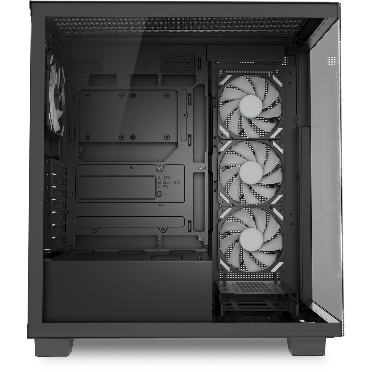 Boîtier tour midi Sharkoon Elite Shark CA500 (noir | 2x USB-A | 1x USB-C | RVB | verre trempé)