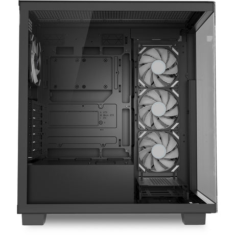 Boîtier tour midi Sharkoon Elite Shark CA500 (noir | 2x USB-A | 1x USB-C | RVB | verre trempé)