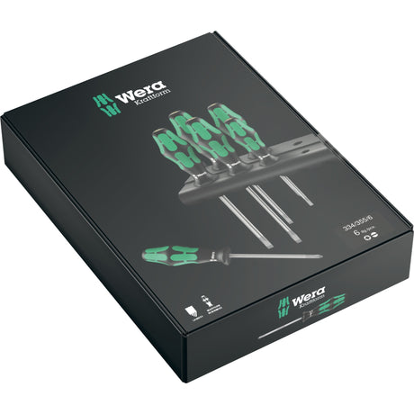Set à tournevis WERA 334 335 6 Kraftform Plus, Lase