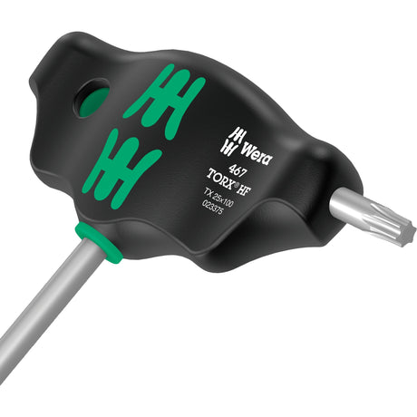 Wera 467 7 torx hf set 1 tournevis cruciforme + crémaillère, 7 pièces (noir vert, avec fonction de maintien)