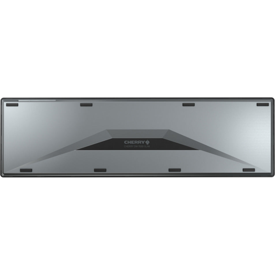 Cherry dw 9500 slim, ensemble de bureau (noir argenté, disposition européenne (qwerty), commutateurs à ciseaux, 3 000 dpi, Bluetooth 4.2 2,4 GHz)