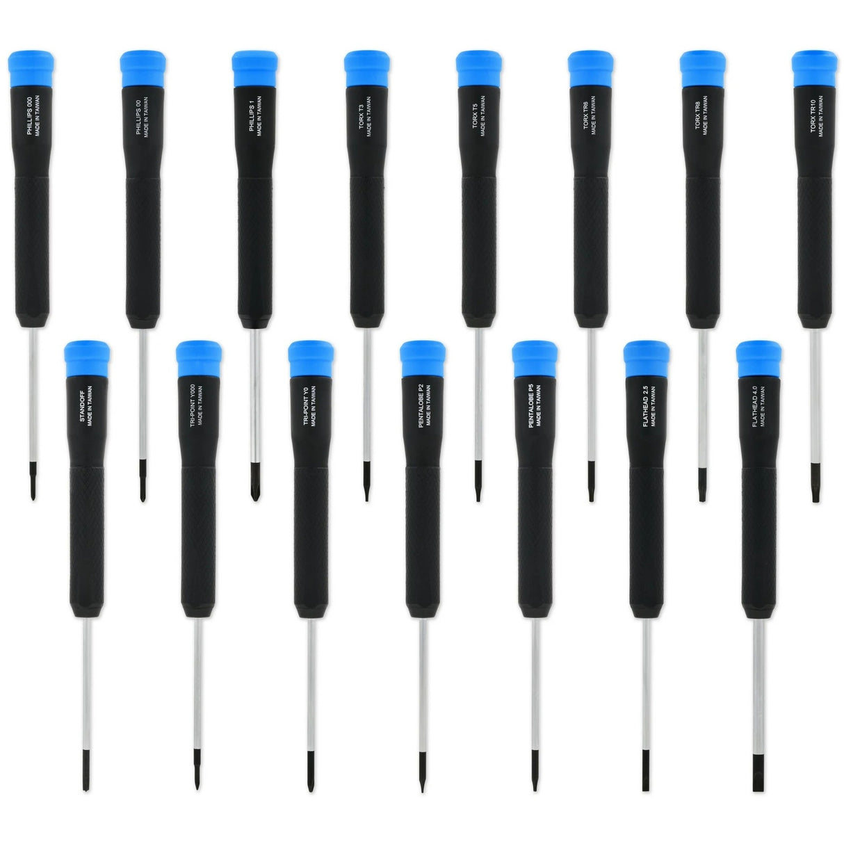 Ifixit marlin precisie schroevendraaierset, 15 stuks (zwart blauw)
