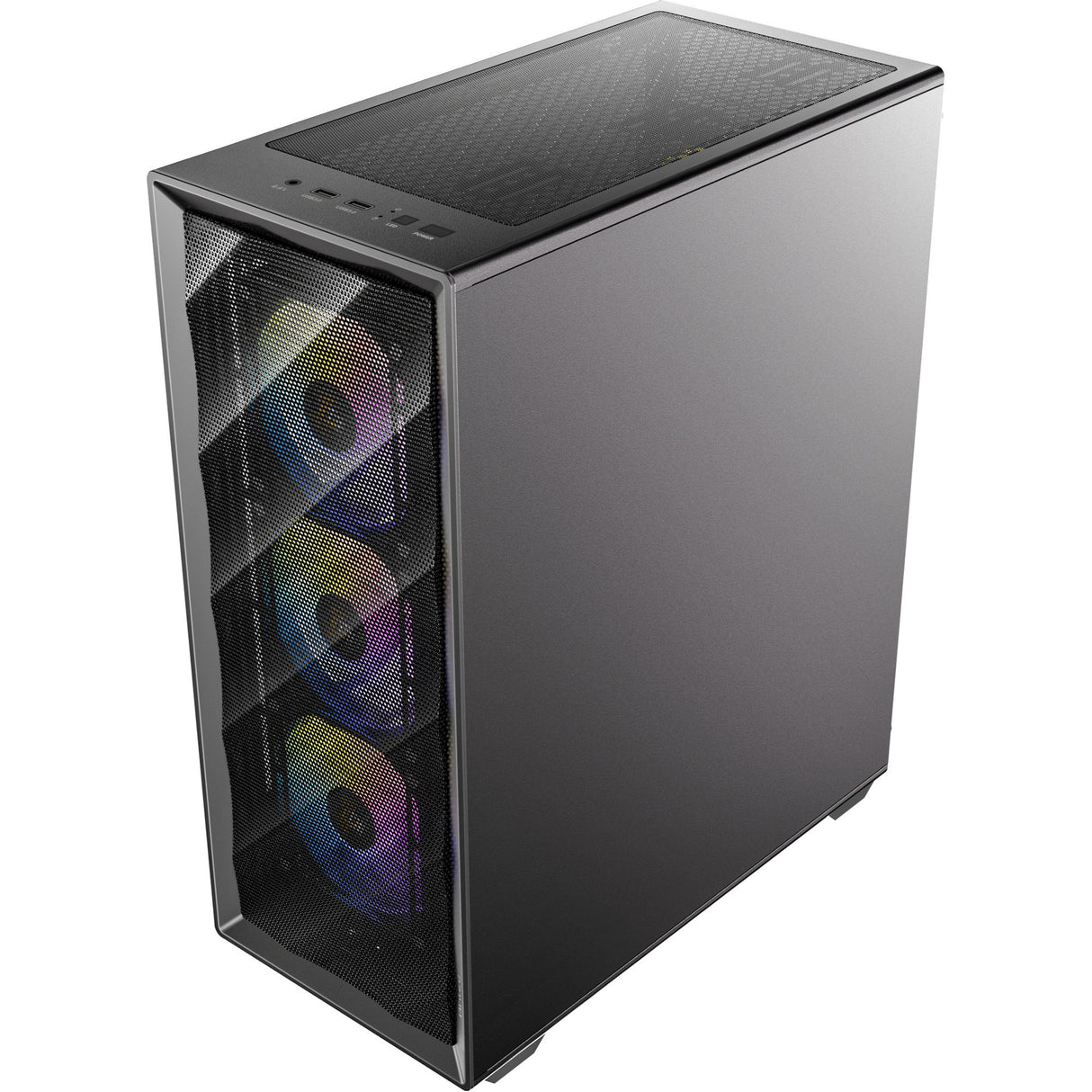 Boîtier tour midi Antec ax85 argb (noir | 2x usb-a | verre trempé)