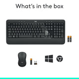 Ensemble clavier et souris sans fil Logitech mk540 qwerty