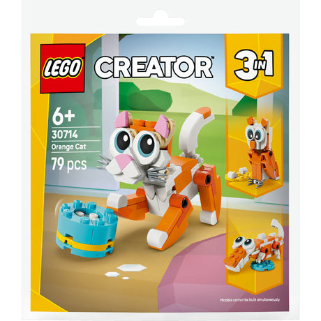 Lego 30714 sac chat orange | 10 pièces