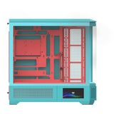 Boîtier grande tour Thermaltake view 600 tg menthe fraise (menthe berry | 2x USB-A | 1x USB-C | verre trempé)