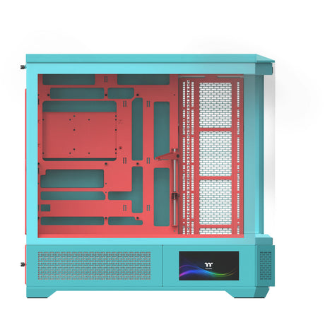 Boîtier grande tour Thermaltake view 600 tg menthe fraise (menthe berry | 2x USB-A | 1x USB-C | verre trempé)