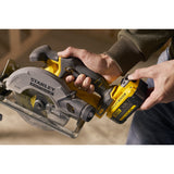 Scie circulaire manuelle Stanley fatmax v20 18v (noir jaune, batterie et chargeur non inclus)