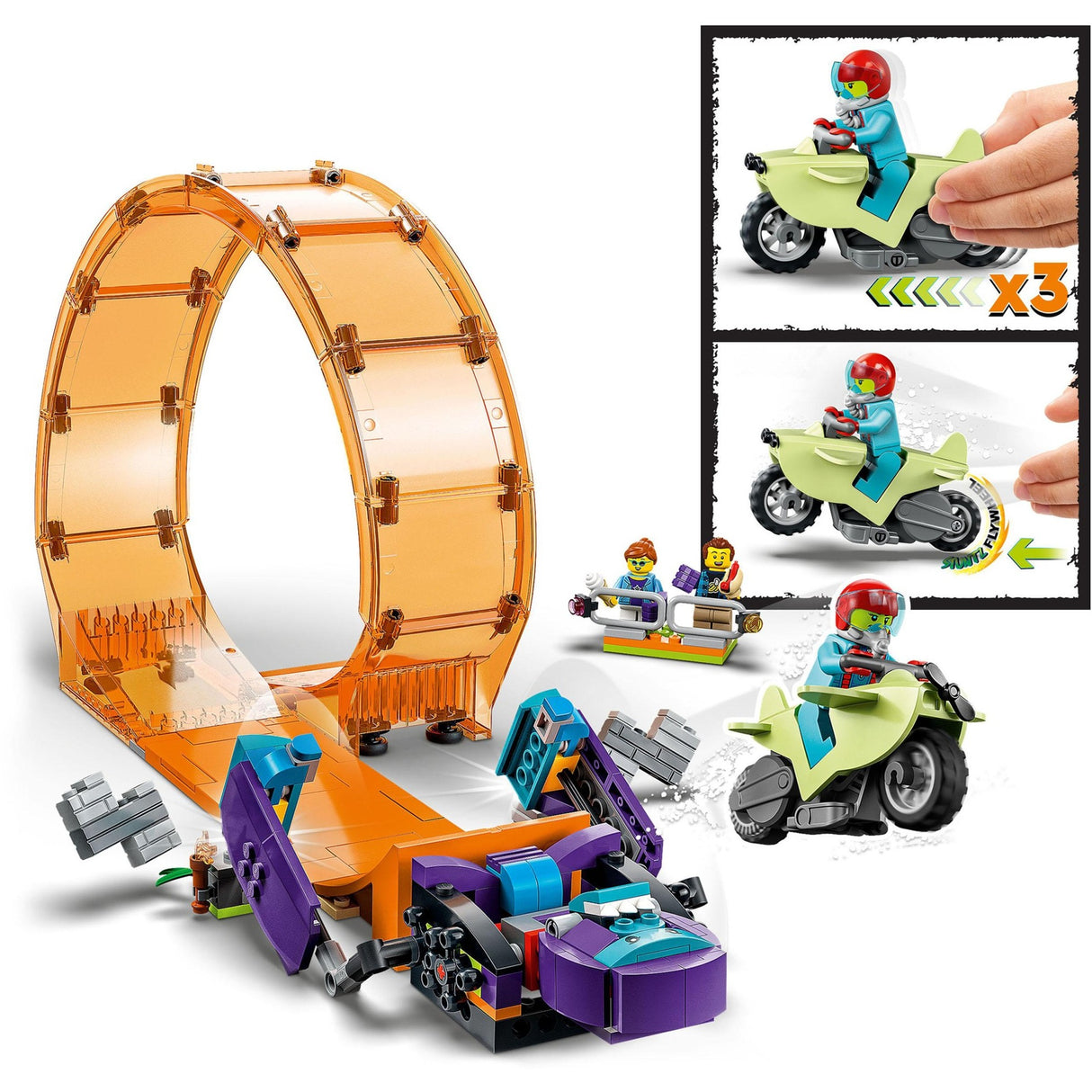 Lego city - jouet de construction en boucle de chimpanzé (60338)