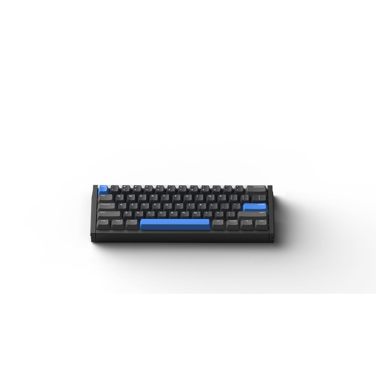 Clavier de jeu à commutateur magnétique Iqunix ez60 (noir, disposition américaine (qwerty), jeu de jade magnétique Gateron, 60 %, RVB, touches PBT double injection)