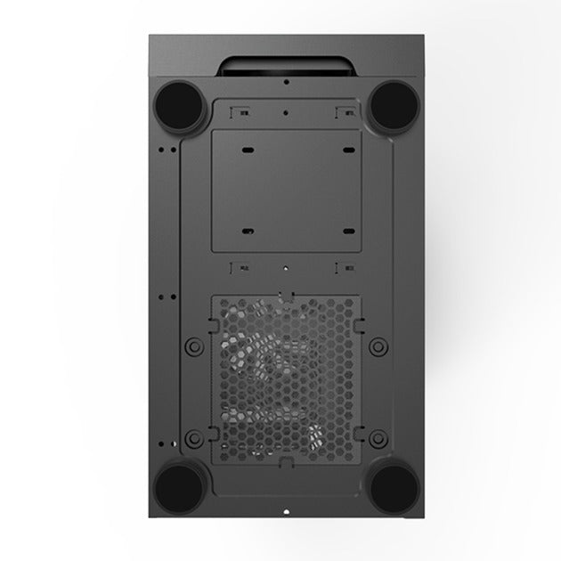 Boîtier tour midi Montech x3 mesh (noir | 3x USB-A | RVB | verre trempé)