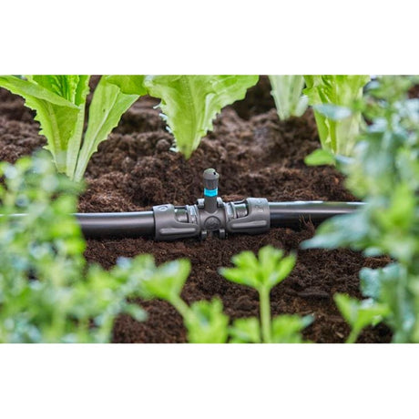 Pièce en T pour système micro-goutte Gardena pour raccordement d'arrosage (gris foncé)
