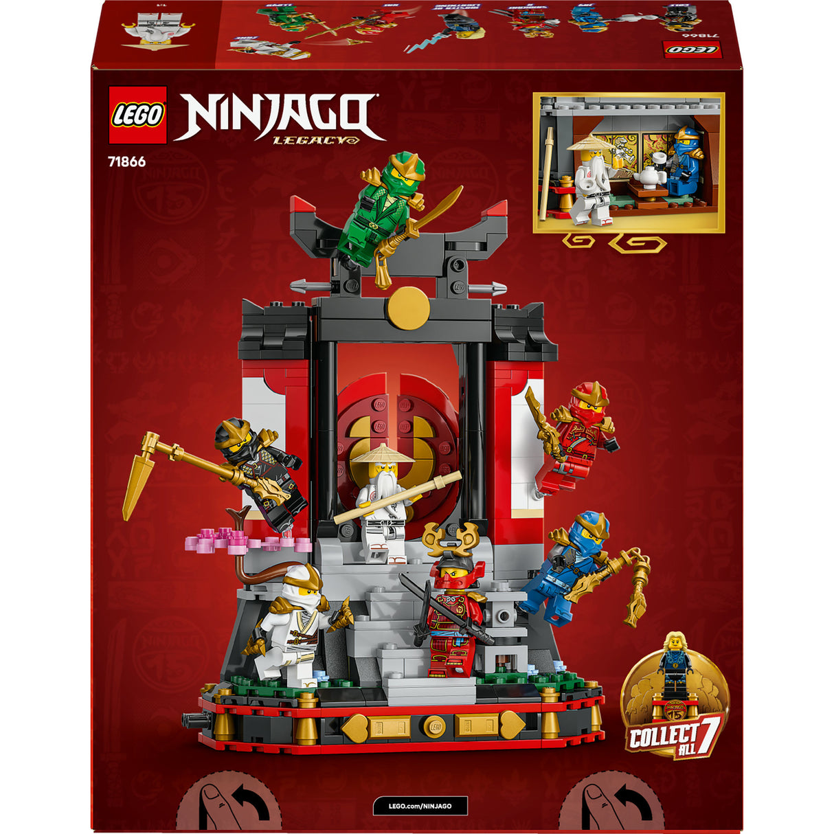 Lego Ninjago 71866 Présentoir 15e anniversaire avec personnages ninja