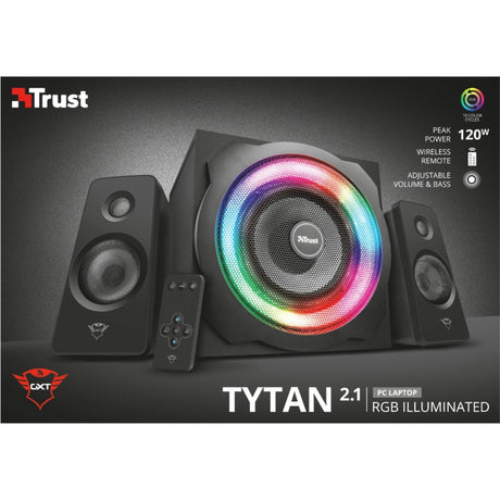 Trust GXT 629 Tytan RVB illuminé 2,1 Ensemble de haut-parleurs