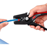 Pince à dénuder automatique Knipex | longueur 195 mm | 0,08-16 (AWG 28-5) mm² | 1 pièce - 12 52 195 - 12 52 195