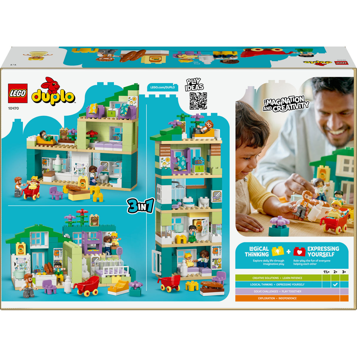 Lego Duplo Town 10470 maison moderne 3en1 avec figurines