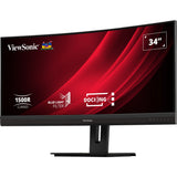 Viewsonic UwQHD Moniteur d'accueil incurvé VG3456C 34 Ultrawide (noir (mat), 2x HDMI, 1x Display Port, USB-A, USB-B, USB-C, LAN, Audio)