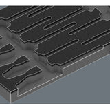 Wera 9811 insert en mousse pour jeu de tournevis VDE 1, insert sans outil (gris noir)