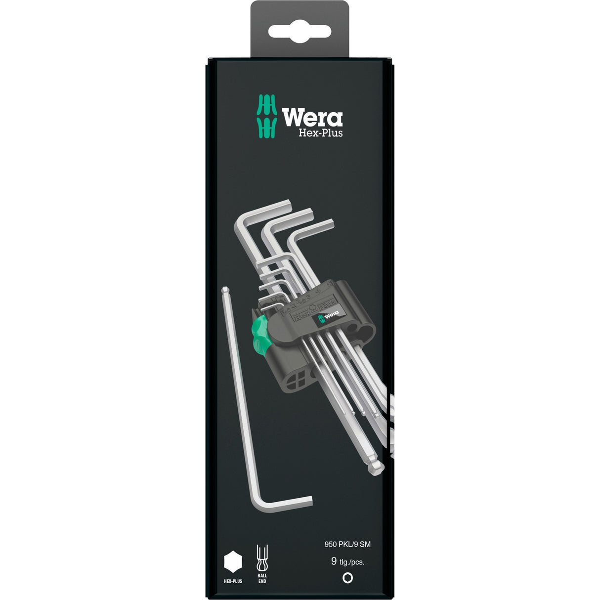 WAA 950 9 HEX-PLUS 1 SB SIFT KEYS Set, métrique, loin