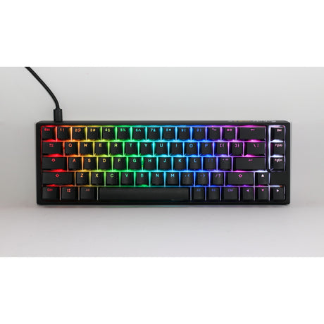 Clavier mécanique Ducky One 3 Classic SF RVB (noir, disposition américaine (QWERTY), Cherry MX Brown, 65 %, LED RVB, PBT double-shot, remplaçable à chaud, mécanique charlatan)