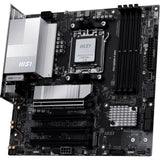 Carte mère MSI Pro B850M-P WiFi Socket AM5 (noir argent, RAID, 5 Go-LAN, WiFi 7, BT, Sound, µATX)