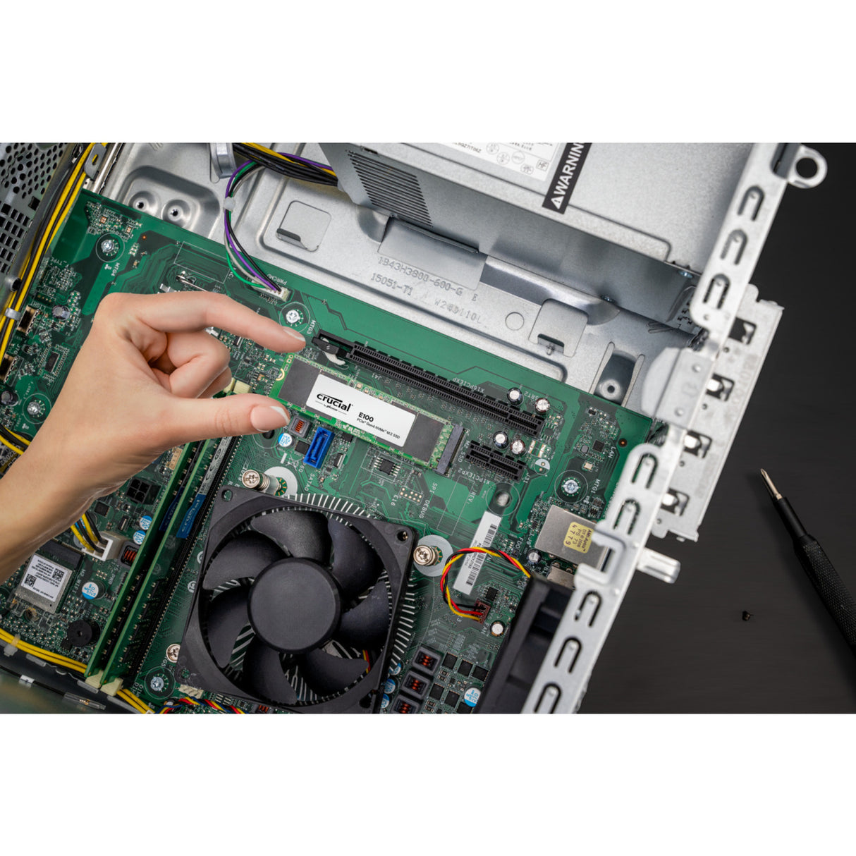 SSD Crucial e100 1 To (PCIe 4.0 x4, NVME, M.2 2280)