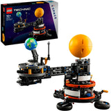 Technique Lego - le jouet de construction terre et lune en mouvement