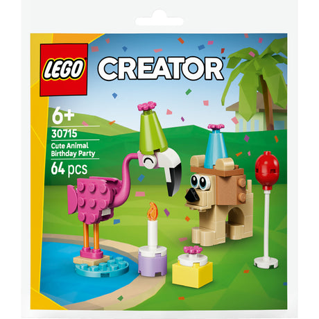 Lego 30715 sac d'anniversaire animal mignon | 10 pièces