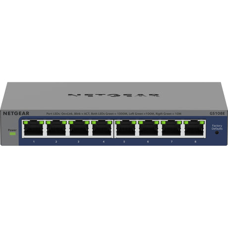 Commutateur Gigabit Plus Netgear à 8 ports (GS108E-400EUS)