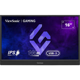 Viewsonic vx1654 moniteur de jeu portable 16 (noir, 1x micro HDMI, USB-C, son, 144 Hz)