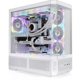Thermaltake view 370 tg argb snow midi tower behuizing (wit | 2x usb-a | 1x usb-c | rgb | tempered glass)