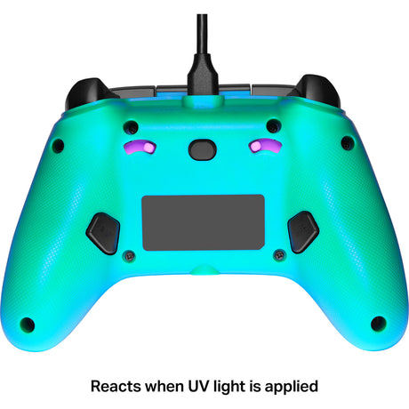 Manette Powera Advantage avec câble pour Xbox Series X|s - Fortnite : Glow (vert néon, Xbox Series X|s, Xbox One, PC)