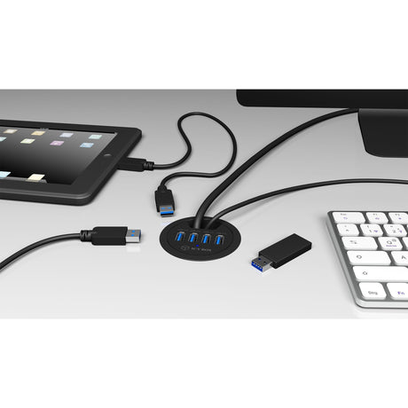 Icy box ib-hub1403 Hub USB (noir, 4x USB 3.0)