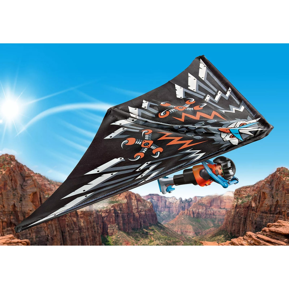 Playmobil sports action - pack de démarrage jouets de construction deltaplane (71079)
